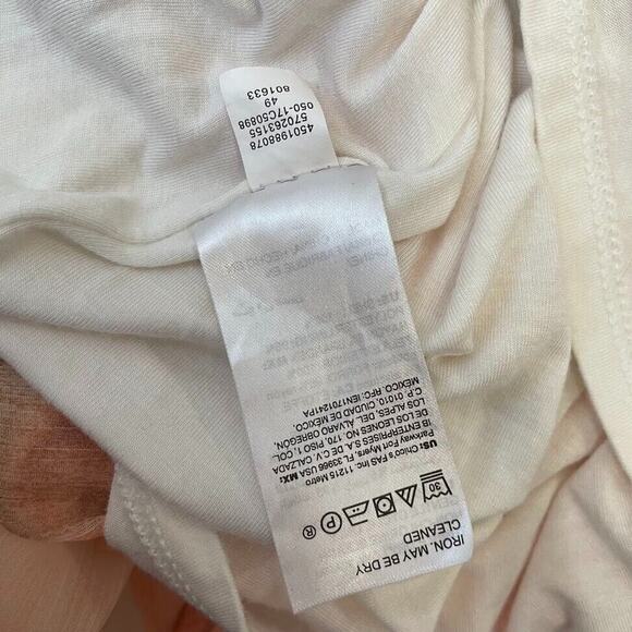 Chicos Maxi Dress Womens 1 Size 8 Peach Striped Lined Chiffon Sleeveless Fairy - Picture 8 of 8